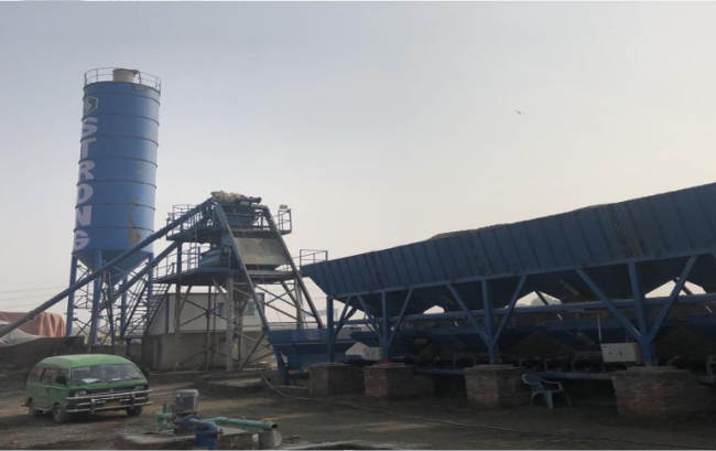 E3H-075提升斗（底部卸料）版混凝土搅拌站应用于巴基斯坦瓜达尔口岸项目建设-混凝土搅拌装备-尊龙凯时股份